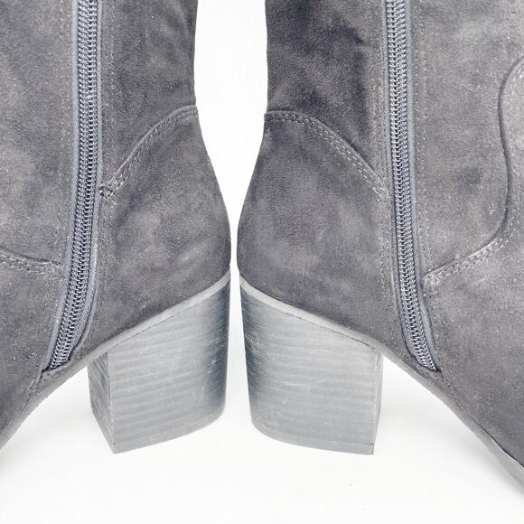 BP Women's Luke Over The Knee Boot Black Faux Suede Size 7.5M - Picture 15 of 15